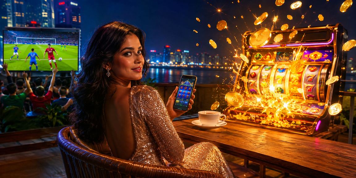 ঢাকায় সমুদ্র সৈকতের পরিবেশে aq999com - এ স্লট গেমে বোনাস উপভোগ করছেন একজন খেলোয়াড়